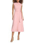 ფოტო #1 პროდუქტის Women's Sleeveless Belted Midi Dress