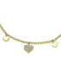 Фото #2 товара RA Rhodium Plated Cubic Zirconia Heart Charm Bracelet