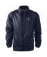 Фото #1 товара Men's Navy Seattle Mariners Coach's Raglan Full-Snap Windbreaker Jacket