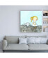 Фото #3 товара Carla Sonheim Girl with Lamb Stone Wall Canvas Art - 19.5" x 26"