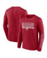 Men's Crimson Alabama Crimson Tide Big and Tall Two-Hit Graphic Long Sleeve T-shirt