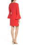 Chelsea28 Ruffle Shift Dress Women's Sz. 2 (Red Hibiscus) 152098