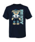 ფოტო #1 პროდუქტის Big Boys and Girls Deep Sea Blue Seattle Kraken Mascot Cheer T-shirt