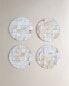 Фото #3 товара Mother-of-pearl coasters (pack of 4)