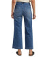 ფოტო #2 პროდუქტის Women's Vintage-Inspired Patch Pocket Wide Leg High Rise Jeans