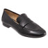 Trotters Gemma T2005-001 Womens Black Wide Leather Loafer Flats Shoes 9
