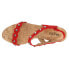 Фото #8 товара VANELi Mavis Studded Sling Back Womens Red Casual Sandals 305559