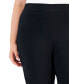 Фото #4 товара Plus Size High Rise Pull-On Straight Leg Pants, Created for Macy's