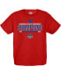 ფოტო #1 პროდუქტის Big Boys Red SMU Mustangs 2023 AAC Football Conference Champions Locker Room T-shirt