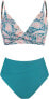CUPSHE Women's Bikini Set, Crossover, Bustier, High Waist, Bikini Swimwear, Elegant, Two-Piece Swimsuit