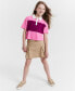 ფოტო #1 პროდუქტის Girls Pleated Cargo Skirt, Created for Macy's