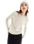 Фото #2 товара JDY round neck jumper in oatmeal