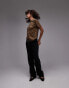 Фото #2 товара Mango leopard print t-shirt in brown