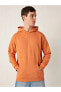 Фото #6 товара Свитшот LC WAIKIKI Erkek Толстовка Oversize в стиле кенгуру - оранжевый