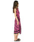 Women's Printed Sleeveless Midi Dress