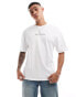 Фото #3 товара Jack & Jones oversized butterfly back print t-shirt in white