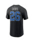 Men's Jahmyr Gibbs Black Detroit Lions Name Number T-Shirt Черный, XL - фото #2