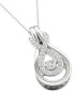 Фото #2 товара Twinkling Diamond Star diamond Infinity Teardrop 18" Pendant Necklace (1/5 ct. t.w.) in 10k White Gold