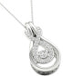 Фото #2 товара Diamond Infinity Teardrop 18" Pendant Necklace (1/5 ct. t.w.) in 10k White Gold