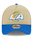 Фото #3 товара Men's Tan, Royal Los Angeles Rams All Day A-Frame Trucker 9FORTY Adjustable Hat