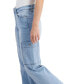 Фото #4 товара Juniors' Mid-Rise Wide-Leg Pocket Jeans