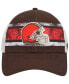 Фото #4 товара Men's Brown, White Distressed Cleveland Browns Interlude MVP Trucker Snapback Hat