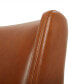 Фото #5 товара Jollene 29" Leather Winged Accent Chair, Created for Macy's
