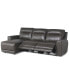 Фото #17 товара CLOSEOUT! Blairemoore 3-Pc. Leather Sofa with Power Chaise and 2 Power Recliners, Created for Macy's