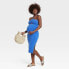 Фото #2 товара Cut Out Maternity Bodycon Dress - Isabel Maternity by Ingrid & Isabel Blue XS