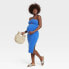 Cut Out Maternity Bodycon Dress - Isabel Maternity by Ingrid & Isabel Blue XS