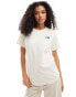 The North Face Redbox relaxed backprint t-shirt in off white