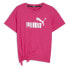 ფოტო #1 პროდუქტის PUMA Ess+ Logo Knotted short sleeve T-shirt