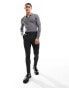 Фото #2 товара ASOS DESIGN slim suit trouser in black pindot