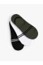 Babet Çorap Seti 3'lü Çok Renkli Şerit Detaylı