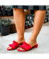Фото #11 товара Women's Sabica Ruffle Slip On Dress Sandals