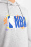 NBA Wordmark Oversize Fit Kapüşonlu Sweatshirt