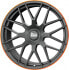 Фото #5 товара Колесный диск литой MAM GT1 matt black lip orange 8.5x19 ET45 - LK5/108 ML72.6
