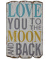 Фото #1 товара Love You To The Moon And Back Wall Decor