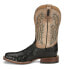 Фото #3 товара Tony Lama Castillo Ostrich Square Toe Cowboy Mens Black Casual Boots EP6094