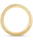 ფოტო #4 პროდუქტის Men's Diamond Border Textured Eternity Band (1 ct. t.w.) in 10k Gold