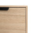 Chest of drawers COFFEE 80 x 40 x 77 cm Wood Coffee DMF