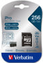 Verbatim Micro SD Card 256 GB SDXC Pro UHS-III Class 10 inkl. Adapter 1 - Extended Capacity SD (MicroSDHC)