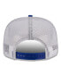 ფოტო #4 პროდუქტის Men's Royal, White New England Patriots Original Classic Golfer Adjustable Hat