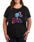Фото #1 товара Trendy Plus Size Barbie Holiday Graphic T-Shirt