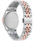 ფოტო #3 პროდუქტის Salvatore Men's Swiss Diamond (1/20 ct. t.w.) Two-Tone Stainless Steel Bracelet Watch 40mm