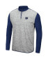 ფოტო #3 პროდუქტის Men's Heathered Gray, Navy Notre Dame Fighting Irish Prospect Quarter-Zip Jacket