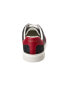 Фото #3 товара Gucci Ace Web Gg Supreme Canvas & Leather Sneaker Men's Black 9.5 Uk