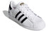 adidas originals Superstar 情人节 防滑耐磨 低帮 板鞋 女款 白黑金 / Кроссовки Adidas originals Superstar FY4755