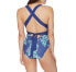 Athena Women's Balinese Bloom Blue Alana Cross One Piece Swimsuit Size L $98