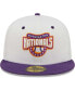 Фото #4 товара Men's White/Purple Washington Nationals 2008 Nationals Park Inaugural Season Grape Lolli 59FIFTY Fitted Hat